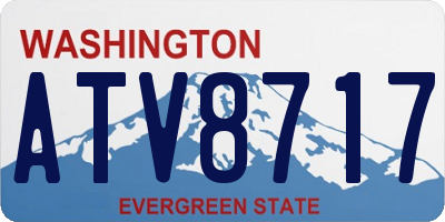 WA license plate ATV8717