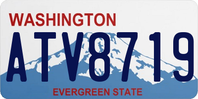 WA license plate ATV8719