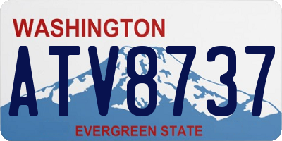 WA license plate ATV8737