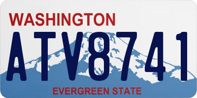 WA license plate ATV8741