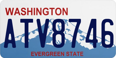 WA license plate ATV8746