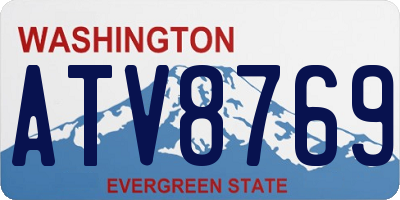 WA license plate ATV8769