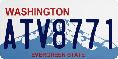 WA license plate ATV8771