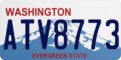 WA license plate ATV8773