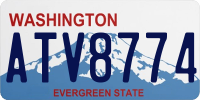 WA license plate ATV8774