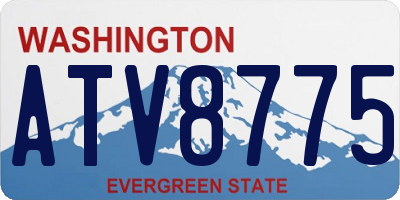 WA license plate ATV8775