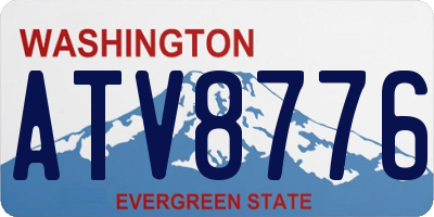 WA license plate ATV8776