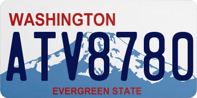 WA license plate ATV8780