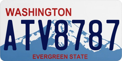 WA license plate ATV8787