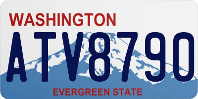 WA license plate ATV8790