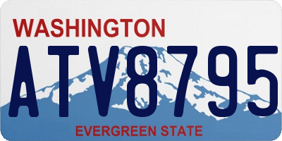 WA license plate ATV8795