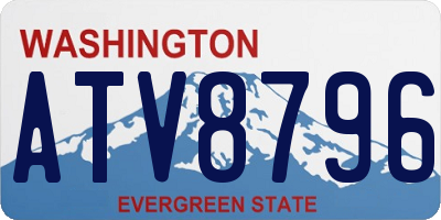 WA license plate ATV8796
