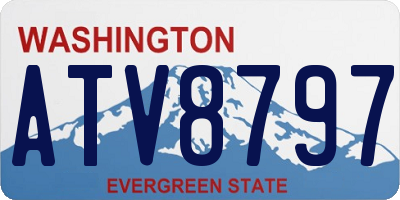 WA license plate ATV8797
