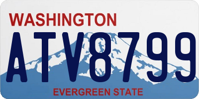 WA license plate ATV8799