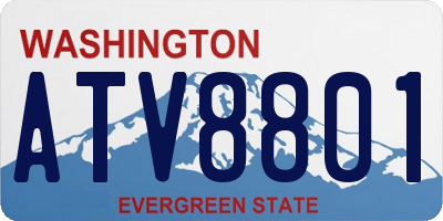WA license plate ATV8801