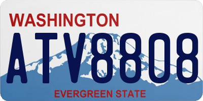 WA license plate ATV8808