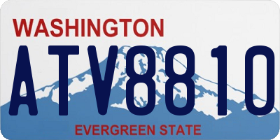 WA license plate ATV8810