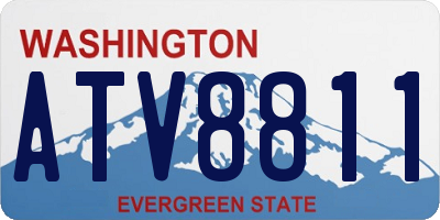 WA license plate ATV8811