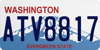 WA license plate ATV8817