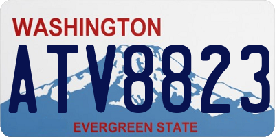 WA license plate ATV8823