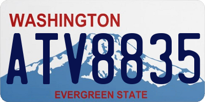 WA license plate ATV8835