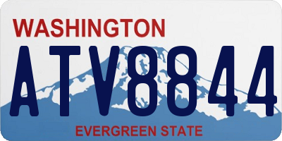 WA license plate ATV8844