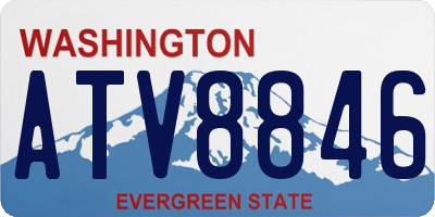 WA license plate ATV8846