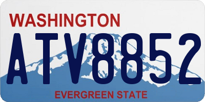 WA license plate ATV8852