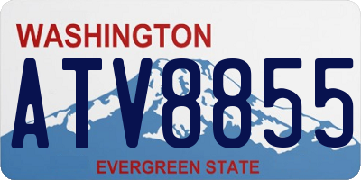 WA license plate ATV8855
