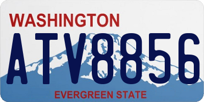 WA license plate ATV8856