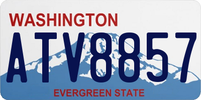 WA license plate ATV8857