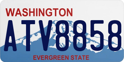 WA license plate ATV8858