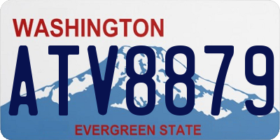 WA license plate ATV8879