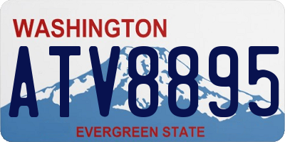 WA license plate ATV8895