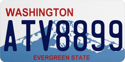 WA license plate ATV8899