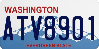 WA license plate ATV8901