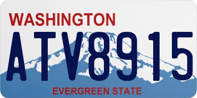 WA license plate ATV8915