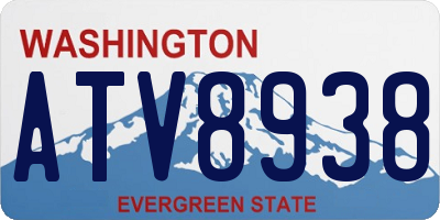 WA license plate ATV8938