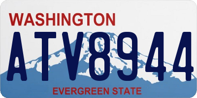 WA license plate ATV8944
