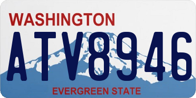 WA license plate ATV8946