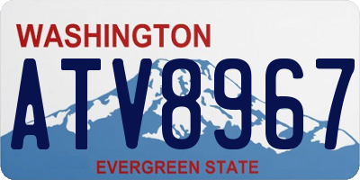 WA license plate ATV8967