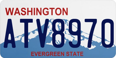WA license plate ATV8970