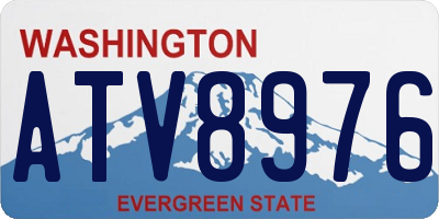 WA license plate ATV8976