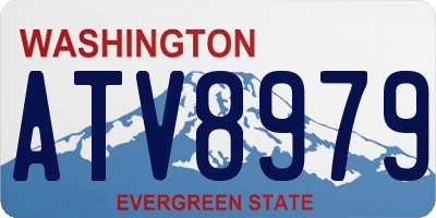 WA license plate ATV8979