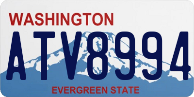 WA license plate ATV8994