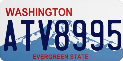 WA license plate ATV8995