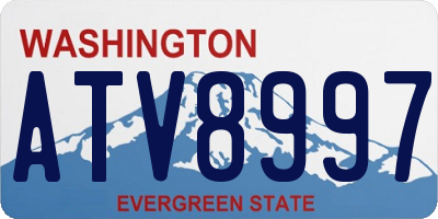 WA license plate ATV8997