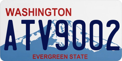 WA license plate ATV9002