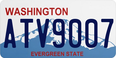 WA license plate ATV9007