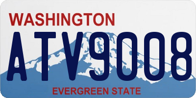 WA license plate ATV9008
